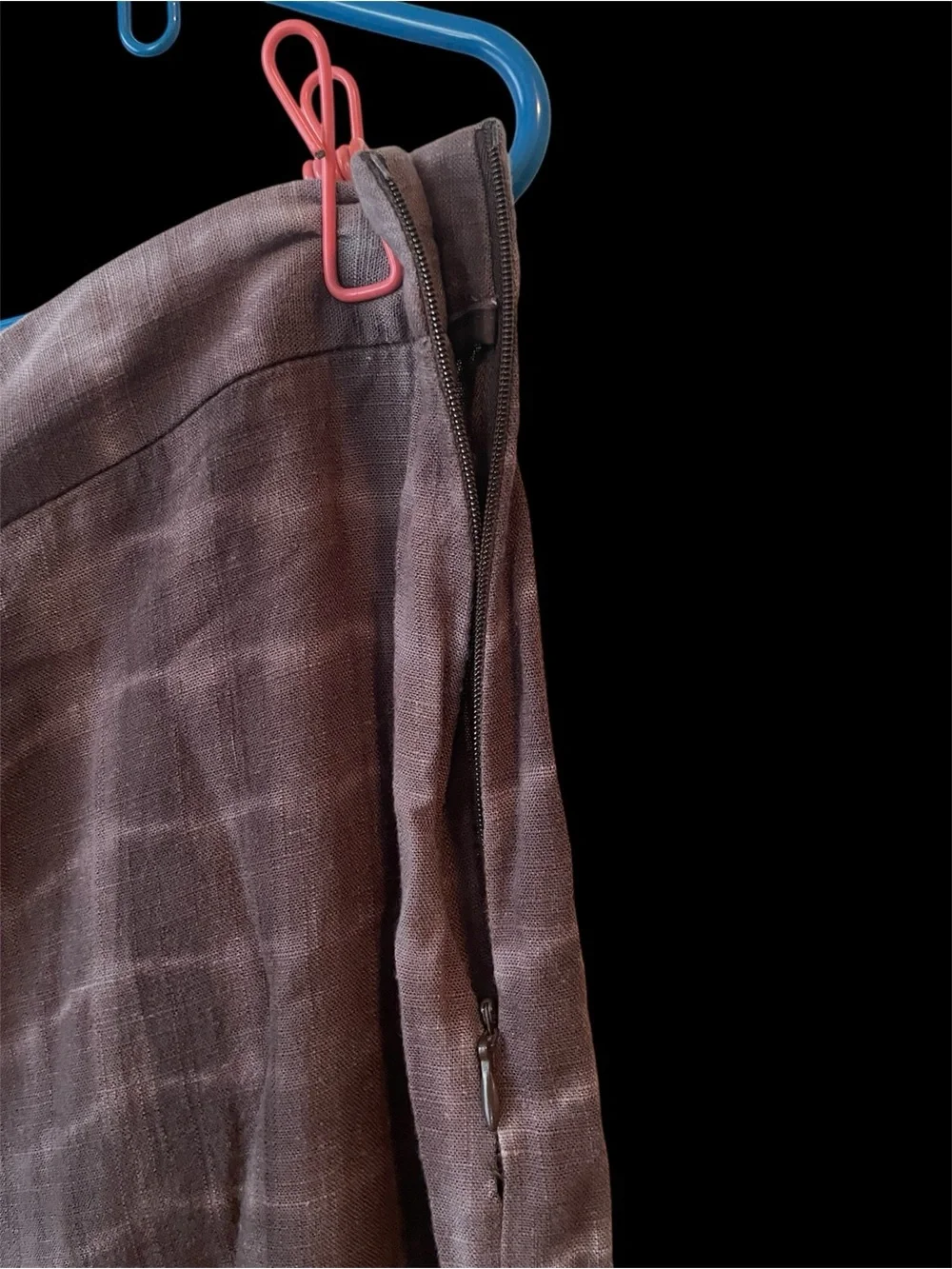 Zara Dusty Mauve Linen blend XL Pants - Picture 6 of 6
